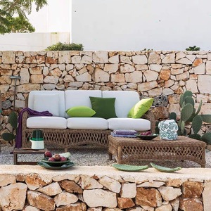 Conjunto de Muebles de Jardín Modernos y Minimalistas de Aleación de Aluminio Impermeable para Exteriores, <span class=keywords><strong>con</strong></span> Sofá y Silla para Balcón, Patio y <span class=keywords><strong>Terraza</strong></span> - Product Image 2