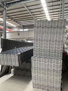 Tuile de toiture en résine ASA PVC colorée, tuile de toiture en plastique enduite ASA, tuile de toiture en résine ASA vernie - Product Image 2