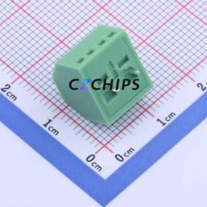 KF127S-5.0-2P Screw Terminal Block Through hole Component (THT),P=5mm Connector 1x2P 5mm Green Through Hole - Product Image 2