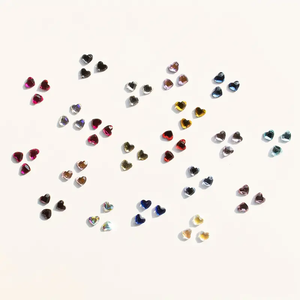 Perles en forme de cœur en cristal de 3 mm, 24 couleurs, pour bijoux dentaires pratiques - Product Image 4