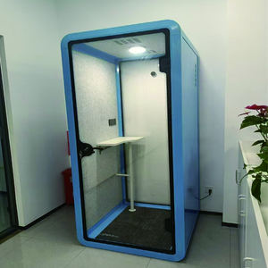 Cabina de teléfono portátil Oficina con aislamiento acústico Interior Reunión Pod Cabina de aprendizaje móvil extraíble fácil para hoteles - Product Image 4