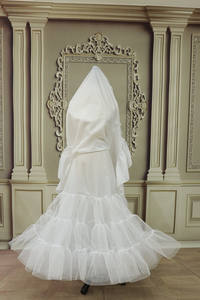 P3097 Jupon trapèze à volants <span class=keywords><strong>sans</strong></span> cerceaux Jupon <span class=keywords><strong>de</strong></span> <span class=keywords><strong>robe</strong></span> <span class=keywords><strong>de</strong></span> <span class=keywords><strong>mariée</strong></span> pour <span class=keywords><strong>mariée</strong></span> - Product Image 3