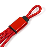 Câble de charge multi-usage 3-en-1 en nylon de haute qualité avec logo personnalisé, certifié CE RoHS, pour iPhone 15, 16, 17, 18