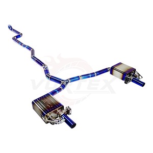 ท่อไอเสีย Vortex Titanium Valvetronic สำหรับ Mercedes E200 E300 W213 ปี 2017-2023 สีฟ้าไหม้ - Product Image 2