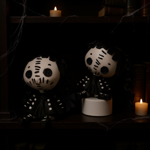 Muñeca de Terror Alice, Impresa en 3D, de Resina, Articulada, con Doble Cola de Caballo, Chica Demonio, Linda, Decorativa, Regalo para Halloween y San Valentín - Product Image 2