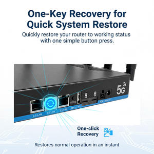 Nuevo 1GB DDR4 NSA/<span class=keywords><strong>SA</strong></span> Mimo 4*4 Wifi7 tribanda 2,4G y 5,8G y 6G 19000Mbps 5g Módem Ranura SIM dual Enrutador empresarial VPN Oficina en casa - Product Image 6