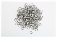 Anneaux fendus en acier inoxydable F110 pour bijoux DIY, fermoirs, connecteurs de chaîne à maillons multiples, anneaux ouverts, petits anneaux fermés
