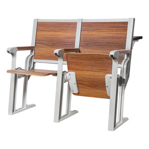 Silla de fila para piloto 920, versión de madera con pasamanos, para uso en escuelas, hospitales y teatros - Product Image 2