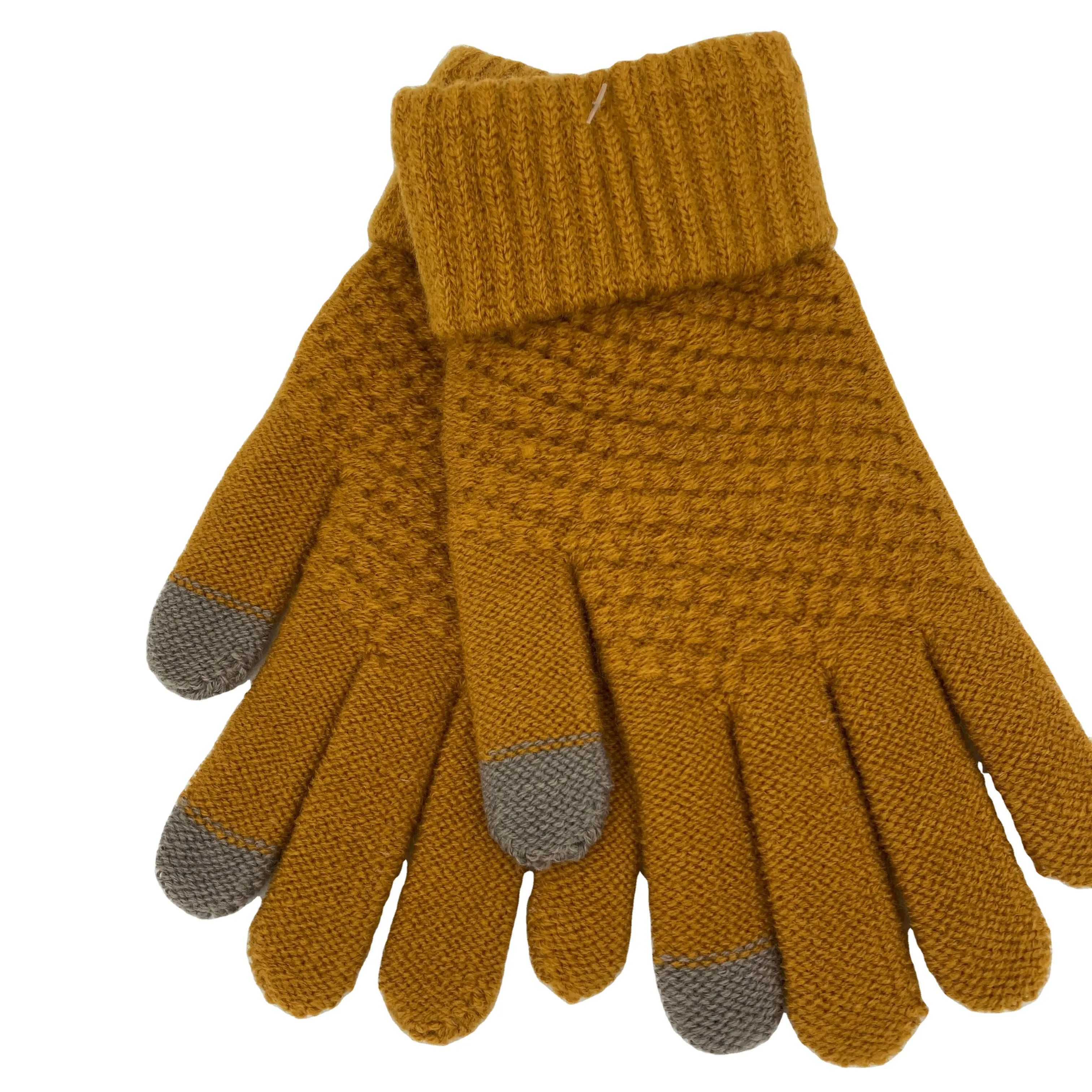 Men And Women Warm Winter Gloves Full Finger Fashion Genuine 5 Finger Gloves
