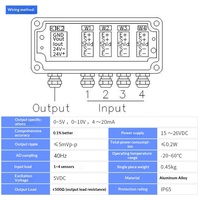 Transmetteur de poids analogique Ouluda TDA-03A/B 4 entrées 1 sortie, amplificateur de signal de pesage haute précision 4 ~ 20 mA, indice de protection IP65, personnalisable
