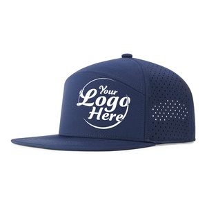 High Quality Custom Embroidered <b>Flat</b>-Brim Sunshade Sports Snapback <b>Hat</b> for Cycling and Fishing Baseball Cap for Sun Protection - Product Image 1