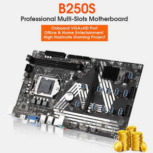 Placa base para máquina de minería, 12GPU, 12PCI-E, 16X, B250, LGA, <span class=keywords><strong>1151</strong></span>, <span class=keywords><strong>DDR4</strong></span>, PC, RAMSATA3.0, compatible con VGA HD para minero - Product Image 4