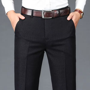 Nuovi <span class=keywords><strong>Pantaloni</strong></span> da Uomo Classici a Gamba Dritta da Ufficio a Tinta Unita per Occasioni Formali - Product Image 5