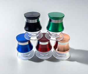 Nouveau 2024 CANNA CNZG0006 Vente en gros OEM/ODM Broyeur à herbes et à tabac en alliage de zinc métallique 68 mm 4 pièces Broyeur gobelet - Product Image 5