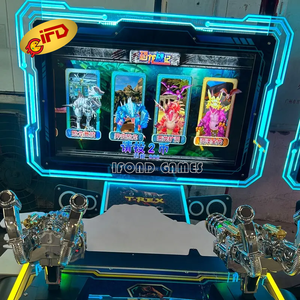 IFD 42 pulgadas Indoor Arcade Coin Pusher Máquina de videojuegos 2 jugadores Dinosaur Wars Forest <span class=keywords><strong>Shooter</strong></span> Simulador de pistola que funciona con monedas para niños - Product Image 6