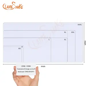 OEM XS - 3XL Custom Size Custom White Desk Rubber Blank Mouse Pad With Custom LOGO Printed Mousepad Sublimation For Office Home