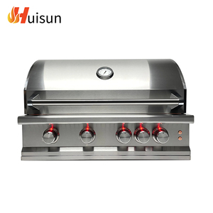 High Performance Portable Outdoor Kitchen Infrared 4 <b>Burner</b> Stainless Steel Barbecue Gas Grill Roast Chicken Lamb for Party - Product Image 1