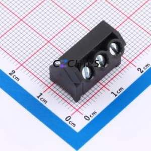 974-D-SMD-DS/03 Screw Terminal Block SMD,P=5mm Connector ( Construction: 1x3P )( Pitch: 5mm )( Color: Black ) - Product Image 1