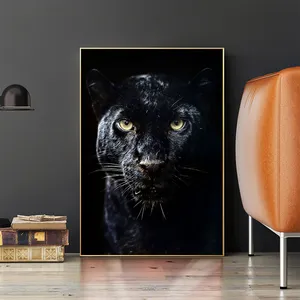Modern Canvas Print Black Panther Animal Paintings Art On Canvas