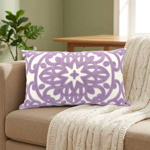 Wholesale 18x18 Inch Geometric Abstract Cat Character Full Embroidery Rectangle Cotton Customizable Throw <b>Pillow</b> Cover for Home - Product Image 3