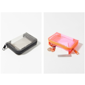 Transparent jelly PVC coin <b>purse</b>, stylish storage bag, card holder, zippered clutch. - Product Image 2