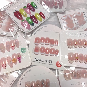 <span class=keywords><strong>Precio</strong></span> al por mayor MOQ bajo <span class=keywords><strong>uñas</strong></span> hechas a mano al azar Gel acrílico Prensa en <span class=keywords><strong>uñas</strong></span> manicura UV <span class=keywords><strong>uñas</strong></span> postizas artificiales gruesas para mujeres - Product Image 2