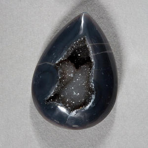 ไข่อาเกตดรูซี่สีดำธรรมชาติคุณภาพสูงขายส่ง หินขัดเงาเพื่อการบำบัด เหมาะสำหรับตกแต่งบ้านอย่างมีเอกลักษณ์และเป็นของขวัญในวันหยุด - Product Image 2