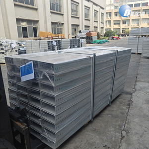 Bandeja de acero galvanizado de 100x100x3000mm <span class=keywords><strong>Ducto</strong></span> portátil Con Tapas Cable trunking Certificados - Product Image 1