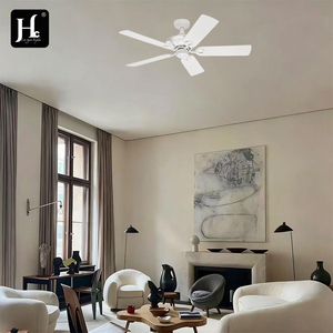 Vintage-style <b>ceiling</b> fan with silent operation, 5 MDF blades, white, 3-speed, zippered - Product Image 6