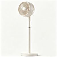 Ventilateur sur pied électrique à circulation d'air puissante avec lumière et turbine sonore pour usage domestique, idéal pour dortoirs et ventilateurs sur pied