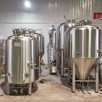 Cuve à bière brillante de 100 L en acier inoxydable 304, système de conditionnement et de service de bière pour micro-brasserie