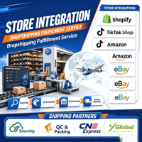 Agente de Dropshipping de Shipbear para Shopify, Servicio Integral de Cumplimiento de Pedidos, Abastecimiento de Productos, Control de Calidad, Reempaque, Etiquetado Ciego, Envío DDP