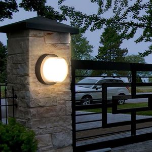 Round Waterproof Exterior Wall <b>Sconce</b> <b>Light</b> Lamp Outdoor Wall <b>Light</b> for Home Garden - Product Image 1