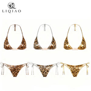 2025 High-Quality Women's Leopard Print Bikini - Custom Logo Two-Piece <strong>Swimsuit</strong> - Product Image 1