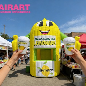 Stand géant gonflable en forme de citron pour la promotion d'un stand de limonade - Product Image 2