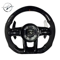 Volant sportif perforé léger en fibre de carbone forgée à 3 branches de la marque YZ, 100 % testé pour la Classe C C63
