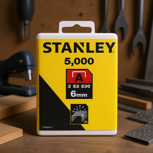 Grapas Stanley Tipo A de 6 mm, 5000 Unidades, Recubiertas de Zinc, para Pistola de Grapas - Product Image 3