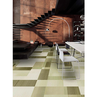 Hochwertiger 80% Wolle 20% Nylon Blumenmuster Wand-zu-Wand Teppich Gestreifter Rollenteppich Hotel