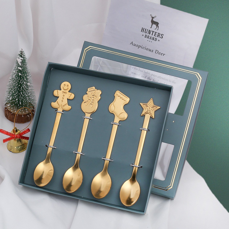 Titanium gold green box four-piece set