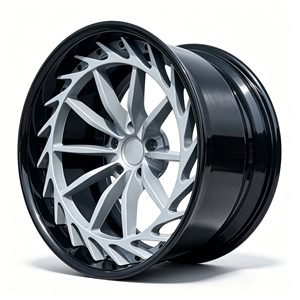 Nouvelle jante en alliage d'aluminium forgé 6061T6 Zorlen de 18 à 24 pouces, deux pièces, blanc brillant, pour voitures de course - Product Image 2