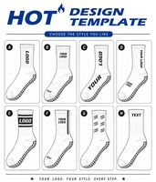 Chaussettes de football antidérapantes respirantes en coton tricoté avec logo personnalisé pour adultes
