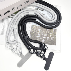 Wanlisheng Phone <b>Lanyard</b> 7Mm <b>Polyester</b> Braided Crossbody Neck Strap For Outdoor Hiking With Logo Printing Option - Product Image 1