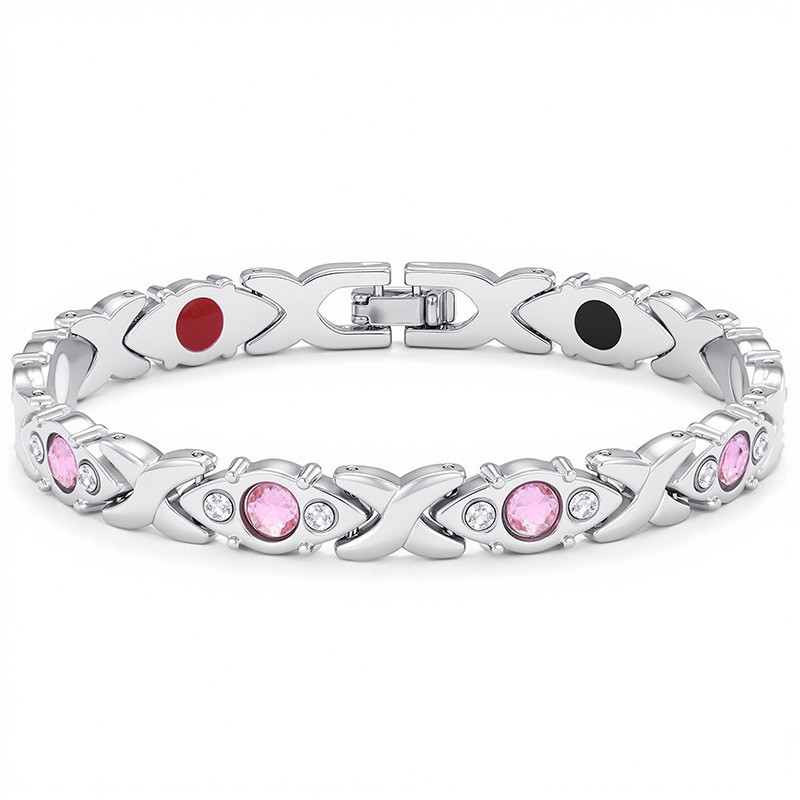 Bracelet croix, argent, 20g