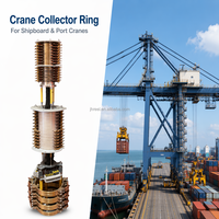 OEM Große Sammler-Ringe 200A/400A Flansch-Schleifring Drehgelenk IP65 Silber/Vergoldet 380-1500V für Marine-Offshore-Kräne