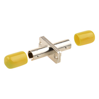 Adaptateur Fibre Optique ST/UPC-ST/UPC Simplex UPC SM Monomode/MM Multimode à Bride FTTH pour Coupleur Réseau Salle Serveur FTTD