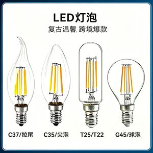 LED Retro Edison <b>Bulb</b> <b>E26</b> ST64 Transparent Warm Light 110V Dragon Ball <b>Bulb</b> - Product Image 5