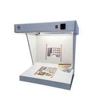 Boîte de visualisation de source lumineuse standard de bureau D65 D50 ISO3664 CRI95 4x18W avec minuterie pour l'impression et la correction des couleurs, support d'échantillons