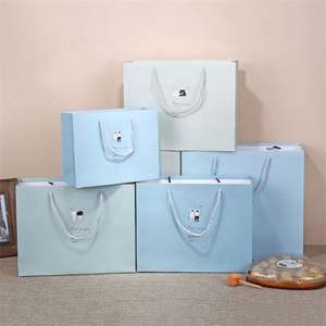 Sac en papier de luxe KM personnalisé avec impression de marque, emballage cadeau, emballage en carton, grand sac de shopping avec poignée - Product Image 3