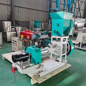 Factory Floating Fish Feed Pellet Machine With Cheap Price Floating Fish Feed Mill Pellet Extruder Machine