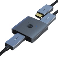 Nouveau séparateur HDMI bidirectionnel 2 ports 2 en 1, 4K, commutateur HDMI 2.0 4K60Hz bidirectionnel, commutateur bidirectionnel 1 entrée 2 sorties